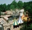 tents, castle, building, trees, forest, Busch Gardens