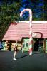 Santas Village, Candy Cane, Candycane, Woman, Cabin, House, Building, 1950s, PFTV03P13_12