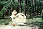 Welcome to Story Book Forest, clown, Ligonier Pennsylvania, 1960s, PFTV03P15_04
