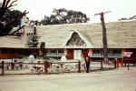 shops, building, Santa's Village Amusement Park, Dundee Illinois, June 1962, 1960s, PFTV04P02_04