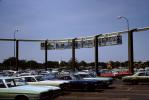 Parking Lot, Monorail Trains, hanging passenger cars, Tampa Florida, 1960s, PFTV04P05_02