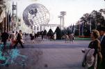 Unisphere, Flushing Meadows, Corona Park, Queens borough, Earth, Globe, New York Worlds Fair, 1964, 1960s, PFWV01P09_07