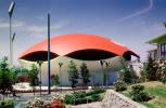 Traveler's Insurance Pavilion, Building, Red Umbrella Dome, New York Worlds Fair, 1964, 1960s, PFWV01P13_03