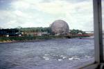 Saint Lawrence River, United States Pavilion, USA, Geodesic Dome, American, Montreal Biosphere, Buckminster Fuller