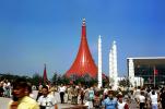 Ethiopia Pavilion, Ethiopian, Cone-shaped, red roof, Montreal Expo, Expo-67, Montreal, Canada, 1967, 1960s, PFWV02P03_19