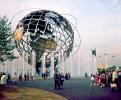 Unisphere, Flushing Meadows, Corona Park, Queens borough, Earth, Globe, New York Worlds Fair, 1964, 1960s, PFWV02P10_16