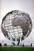 Unisphere, Flushing Meadows, Corona Park, Queens borough, Earth, Globe, New York Worlds Fair, 1964, 1960s, PFWV02P13_09