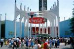 Coca-Cola Pavilion, People, Crowds, Summer, New York Worlds Fair, 1964, 1960s, PFWV03P10_13