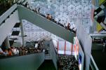 People, Crowds, Long Escalator, maze, United States Pavilion, Geodesic Dome, PFWV04P06_04