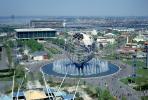 Water Fountain, Globe, Shea Stadium, Circle