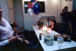 table, balloons, Birthday Party at WKPI Studios