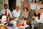 Men, Mask, Women, Table, 1940s, PHBV02P13_07
