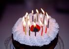 Happy Birthday Cake, Burning Candles