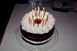 Happy Birthday Cake, Burning Candles