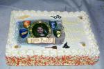 Harry Potter Happy Birthday Cake, frosting, glasses, broom, bird, lighting, PHBV03P05_05