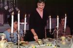 Candles, Cutting Cake, candelabra, January 1966, 1960s, PHBV03P05_13