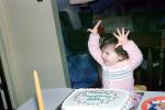 Girl, Happy, Smiles, Hands, Candle, Cake, 1980s, PHBV03P07_09