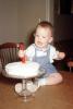 First Birthday, Boy, Cake, Candle, Toddler, May 1967, 1960s, PHBV03P08_13