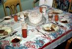 Heart Cake, Table, Plates, Cups, Tablecloth, October 1959, 1950s, PHBV03P09_11
