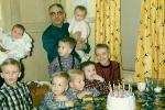 Boys, Birthday Cake, toddlers, baby, March 1959, 1950s