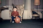 Boy, Balloon, Hat, Chair, Carpet, Plug, 1940s, PHBV03P11_13