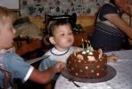 Three years old, Chocolate Cake, Candles