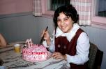 Linda Sweet Birthday Cake shaped like a Heart, knife, smiles, PHBV04P02_07