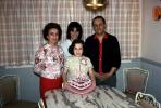 Tween Girl on her Birthday, Cake. Group, Family