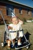 Baby Girl Birthday, Pram, Stroler, hat, Doll, 1950s, PHBV04P02_16