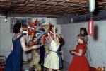BD Party in the Basement, Girls Playing with Balloons, 1950s, PHBV04P03_03