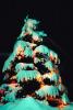 Christmas Tree in the Snow, cold, ice, night, nighttime, PHCV01P08_08.2415