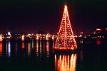 Lighted Christmas Tree on the Lake, PHCV01P14_15