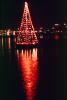Lighted Christmas Tree on the Lake, PHCV01P14_17