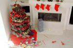 Christmas Tree, Christmas Tree decorated, decorations, presents, PHCV02P04_16