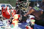 sled, Ms. Santa Claus, bear, tree, presents, storybook scene Oxnard, PHCV02P07_15