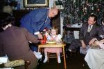 Girl, Men, Presents, Decorations, Ornaments, Christmas Tree decorated, 1950s