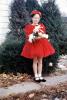 girl, formal dress, hat, shoes, cateye glasses, ribbon, kegs, 1950s, PHCV02P11_08