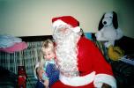 Santa Claus, Girl, Smiles, Beard, Snoopy, PHCV02P13_06