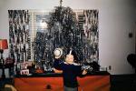 tree, boy, football player, helmet, Presents, Decorations, Ornaments, 1950s, PHCV03P08_05