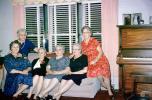 women, woman, Grandma, Sofa, Piano, Levelour blinds, 1940s, PHCV03P12_04