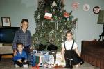 Kids, Children, brother, sister, siblings, television, sofa, Early Morning, Tinsel, Tree, 1960s