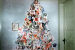 Tree made from cards, 1940s