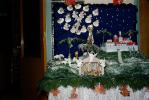 Nativity Scene, Bethlehem, village, storybook scene, snow, 1950s, PHCV04P01_06