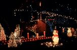 Pooh Bear, santa claus, lights, Night, Exterior, Outdoors, Outside, Nighttime, PHCV04P03_08