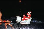 Santa Claus, Sled, Reindeer, 1950s