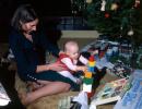 baby girl playing with blocks, mom, woman, 1960s
