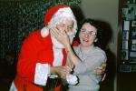 Santa Claus with Mom, Funny, Laughing, 1950s, PHCV04P12_13