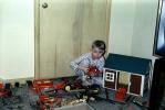 Boy, Playhouse, Barn, Tractor, 1950s, PHCV04P13_05