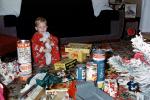 Boy with all his Presents, gifts, Tinkertoy, Truck, 1950s