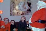 Santa Claus with a bunch of boys, mirror, wreath, 1950s, PHCV04P15_10